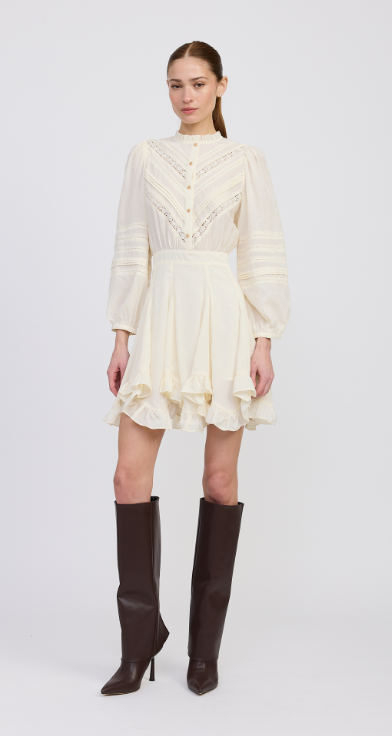 
                  
                    Load image into Gallery viewer, Gabrielle Ivory Mini Dress
                  
                