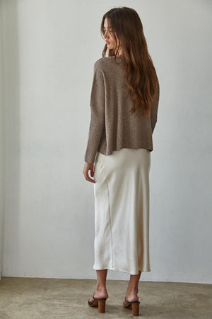 
                  
                    Load image into Gallery viewer, Apollo Mocha Pullover Top
                  
                