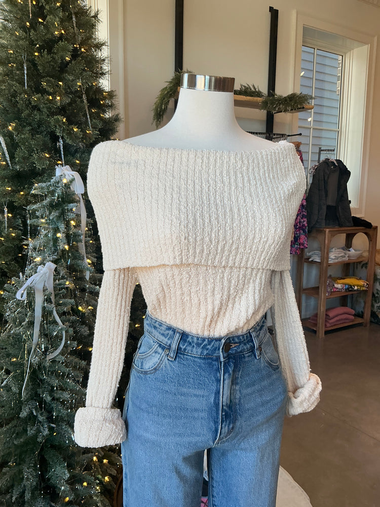 Kaelyn Cream Sweater Top