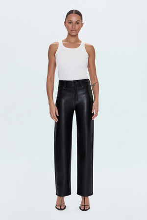 
                  
                    Load image into Gallery viewer, Cassie Onyx Pleather Pants
                  
                