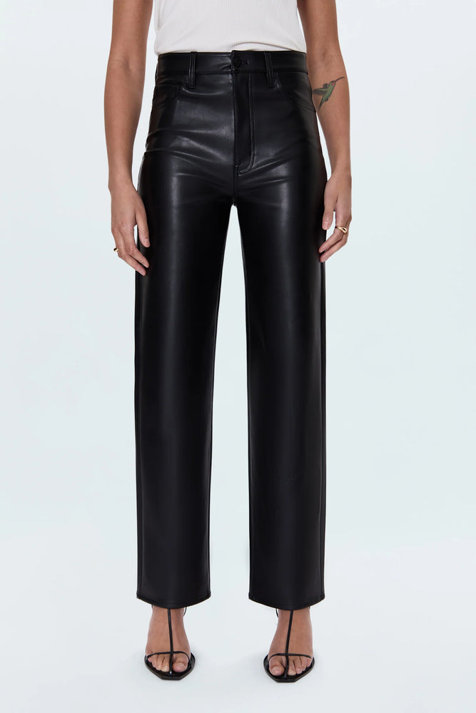 
                  
                    Load image into Gallery viewer, Cassie Onyx Pleather Pants
                  
                