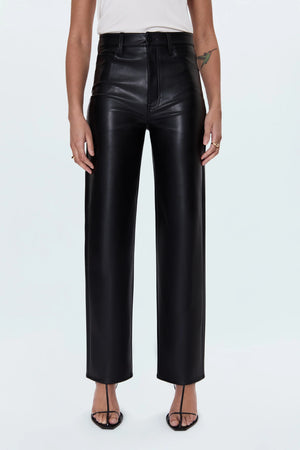 
                  
                    Load image into Gallery viewer, Cassie Onyx Pleather Pants
                  
                