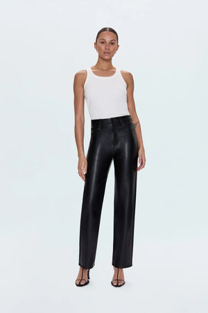 
                  
                    Load image into Gallery viewer, Cassie Onyx Pleather Pants
                  
                