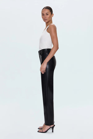 
                  
                    Load image into Gallery viewer, Cassie Onyx Pleather Pants
                  
                