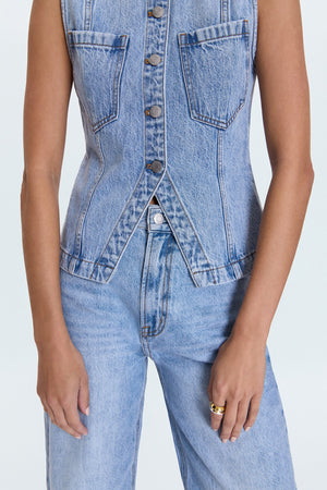 
                  
                    Load image into Gallery viewer, Gia Gaze Denim Top
                  
                