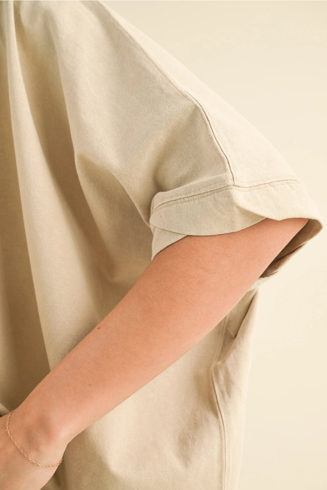 
                  
                    Load image into Gallery viewer, Beige Oversized Tee
                  
                