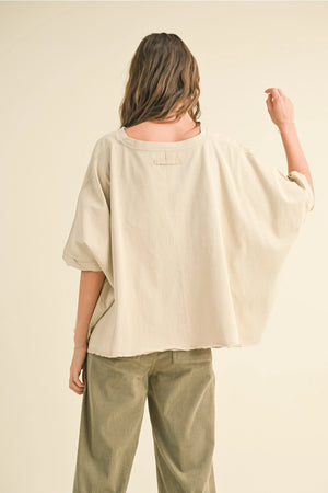 
                  
                    Load image into Gallery viewer, Beige Oversized Tee
                  
                