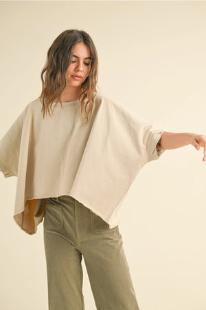 
                  
                    Load image into Gallery viewer, Beige Oversized Tee
                  
                