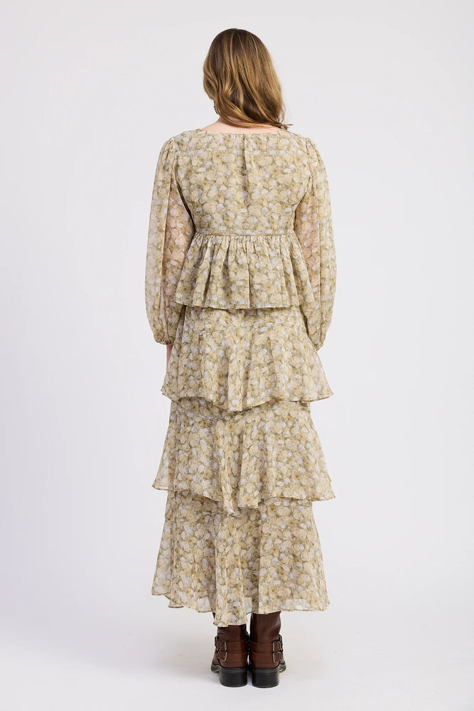 
                  
                    Load image into Gallery viewer, Genevieve Babydoll Sage Top
                  
                