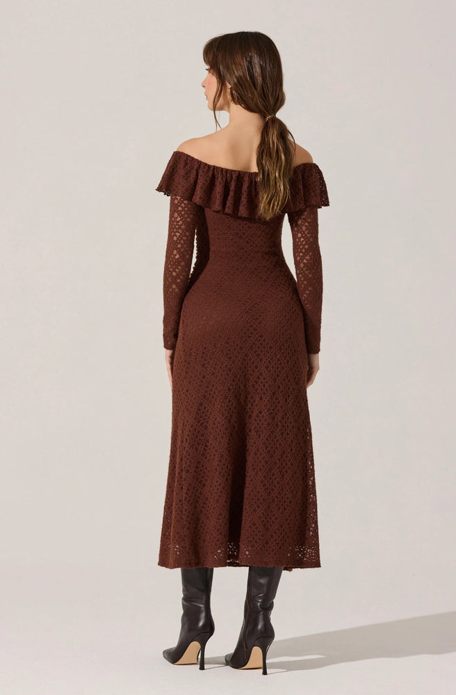 
                  
                    Load image into Gallery viewer, Dorian Ruffle Off Shoulder Dress
                  
                
