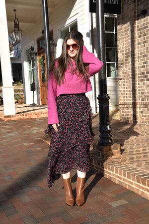 
                  
                    Load image into Gallery viewer, Faye Midi Floral Skirt
                  
                