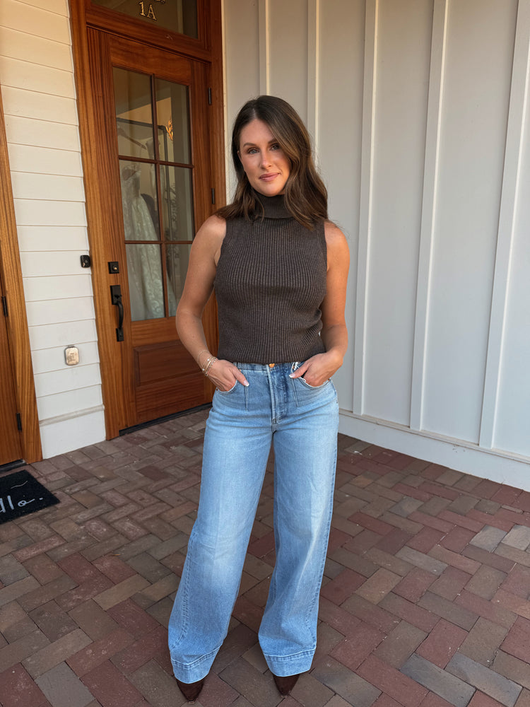 
                  
                    Load image into Gallery viewer, Lola Mockneck Ribbed Top
                  
                