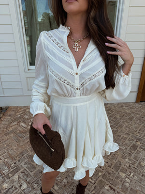 
                  
                    Load image into Gallery viewer, Gabrielle Ivory Mini Dress
                  
                