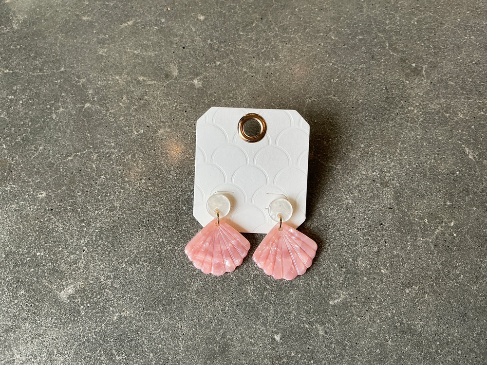 Pink Shell Earring